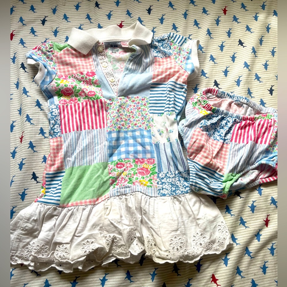 Ralph Lauren Patchwork Dress w/ Bloomers 18 months